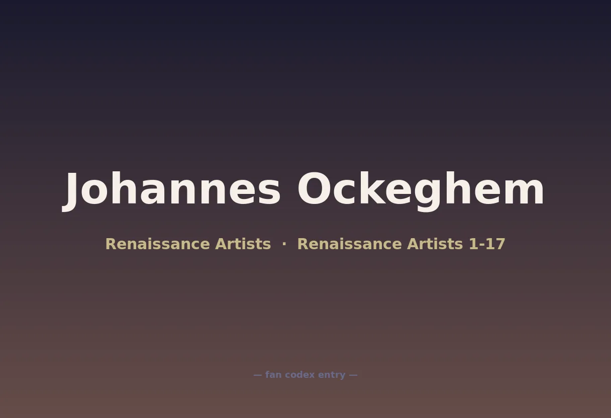 Johannes Ockeghem